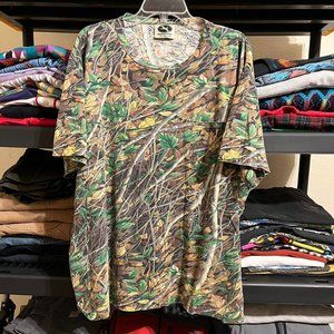 Vintage‎ Briar Patch Real Tree Camo Camouflage Pocket Shirt